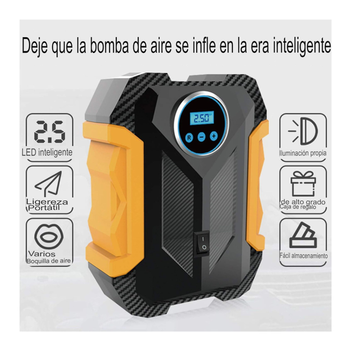 Compresor de Aire Portátil Digital de Neumáticos