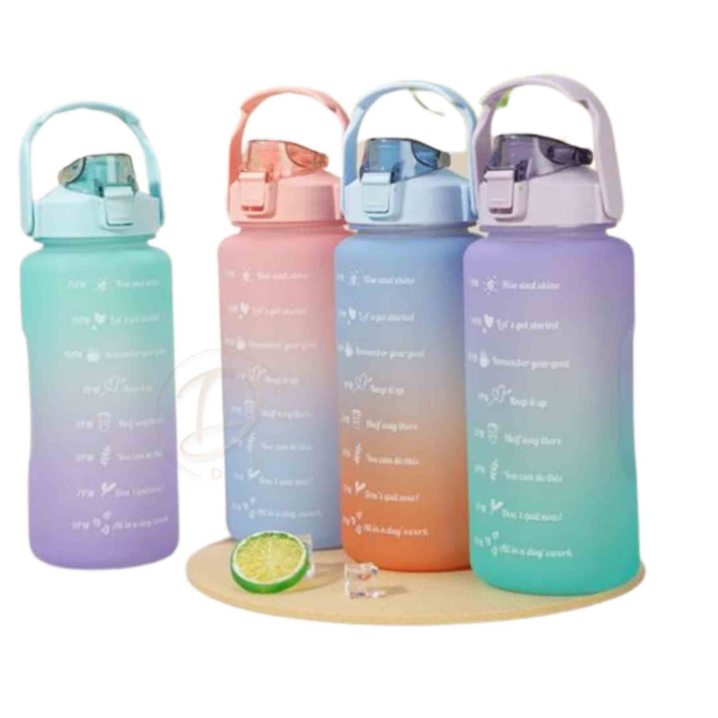 Botella De Agua Motivacional  2 Litro