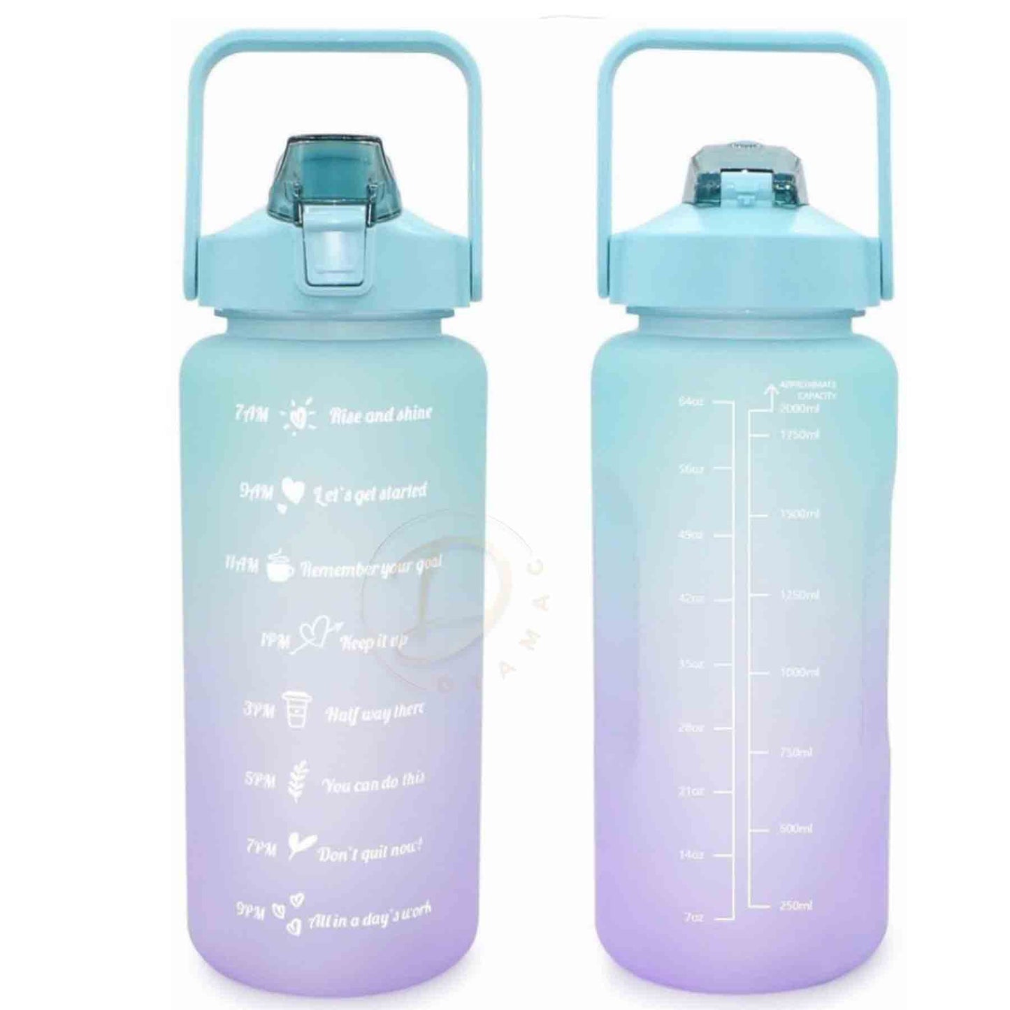 Botella De Agua Motivacional  2 Litro