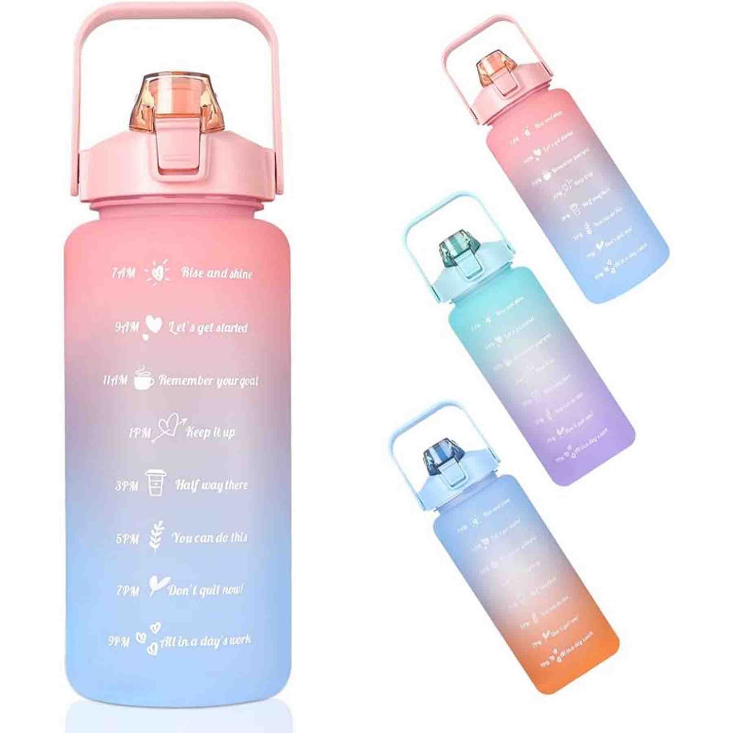 Botella De Agua Motivacional  2 Litro