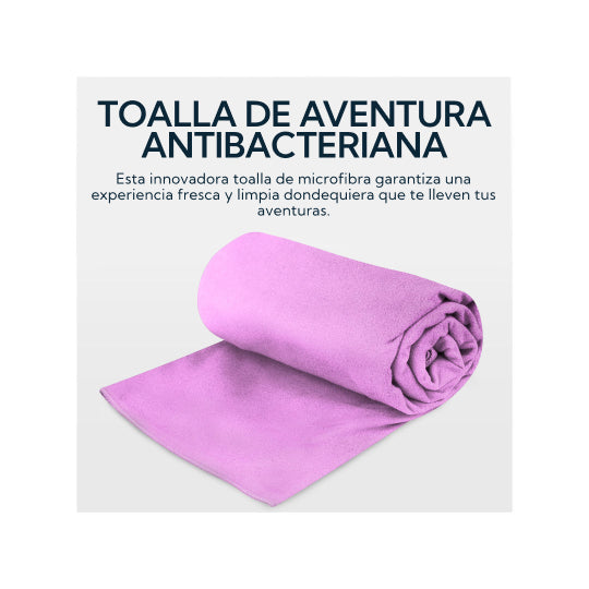 Toalla Microfibra Suede Morada