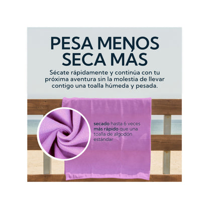 Toalla Microfibra Suede Morada