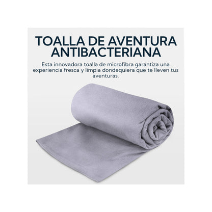 Toalla Microfibra Suede Gris