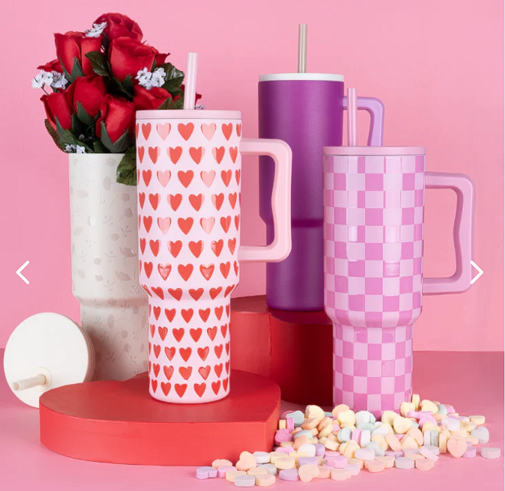 Vaso Térmico Premium 1200 ml Corazones